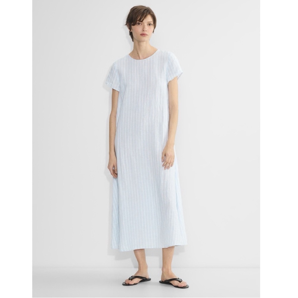 Aritzia The Group Allay Linen Dress Jni St Glmr /White
